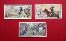 PLAYER  3  RATHER RARE  ANTIQUE  1916  CIGARETTE CARDS  NAPOLEON  No's  8-9 & 16
