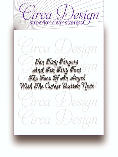 Clear unmounted baby sentiment - clear,