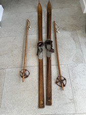 Vintage Wooden Skis  188cm