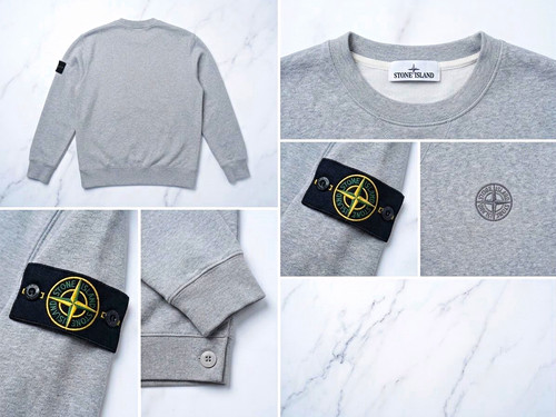Stone island grey sweatshirt - island,