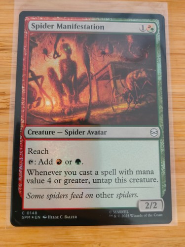 Mtg spider manifestation - spider,