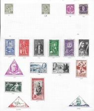 Monaco collection on 11 old album pages, 11 scans, combined post