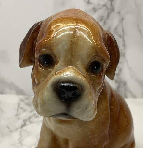 Vintage soviet porcelain boxer - vintage,