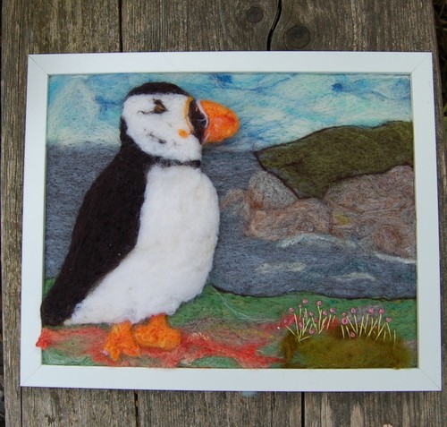Puffin the cliff - on,