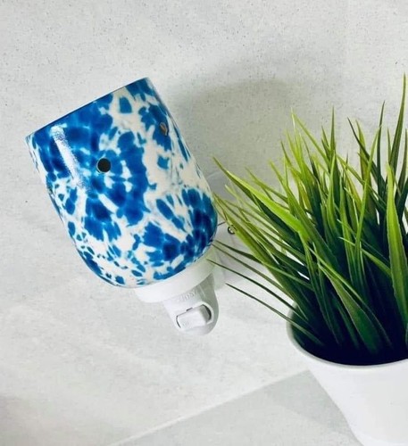 Scentsy tie dye blue white - scentsy,