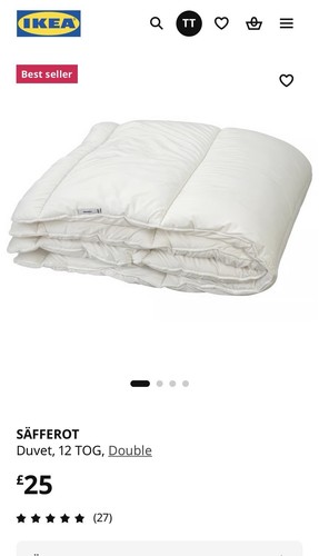 Ikea säfferot tog duvet - 12,