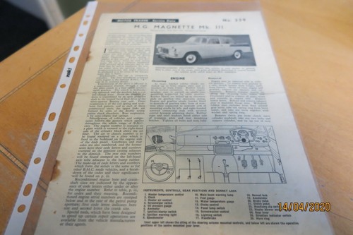 Motor trader service - motor, 1961