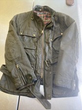 Vintage Ralph Lauren Men’s L 46in Heavyweight Wax Oilskin Motorcycle Jacket