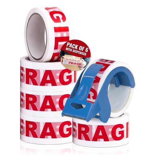 Fragile packing tape - 6, rolls