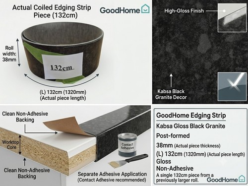 Goodhome kabsa gloss - gloss, black