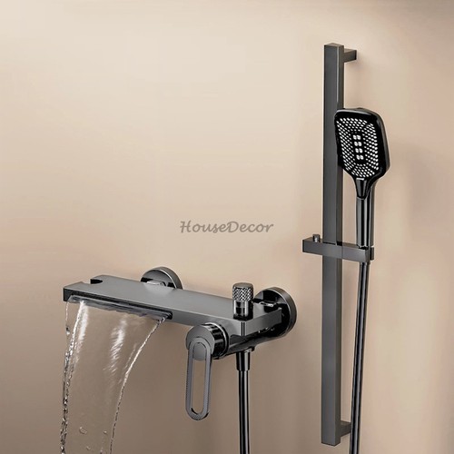 Wall mount bathtub - wall, waterfall