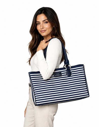 Lulu guinness blue - and, white