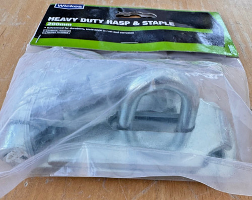 Wickes heavy duty hasp - heavy,