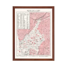 Old Map of Cairo 1945 -