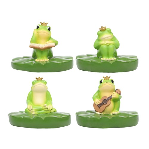 Garden frog statue can - frog,