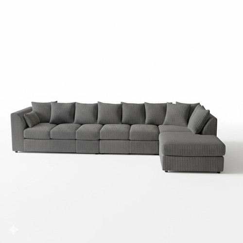 Corner grey jumbo cord - corner,