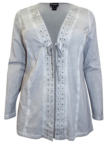 Mia moda cardigan jacket plus - jacket,
