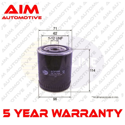 Oil filter aim fits jaguar - filter, xj