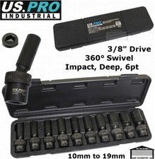 US PRO INDUSTRIAL 10pc 3/8" dr