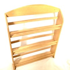 Light Wood 24 Jar Spice Rack Holder Wall Mounted 3 Shelf organiser display stand