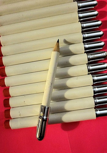 Old school bullet - old, pencils