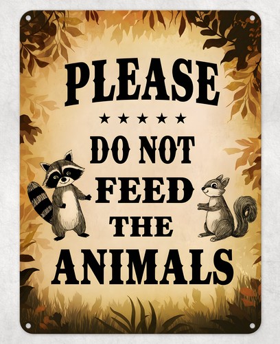 Not feed the animals metal - do,