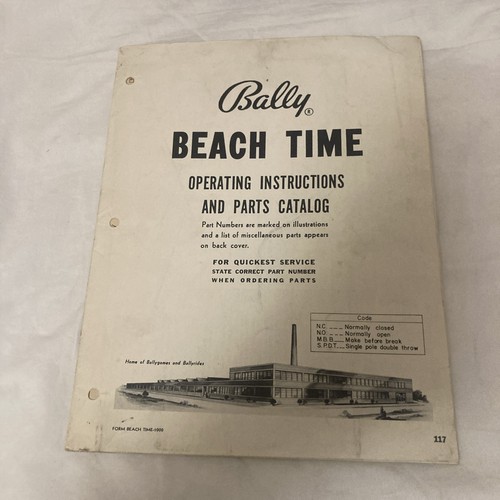 Bally beach time pin ball - bally,
