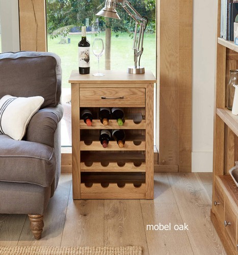 Mobel oak wine rack lamp - oak,