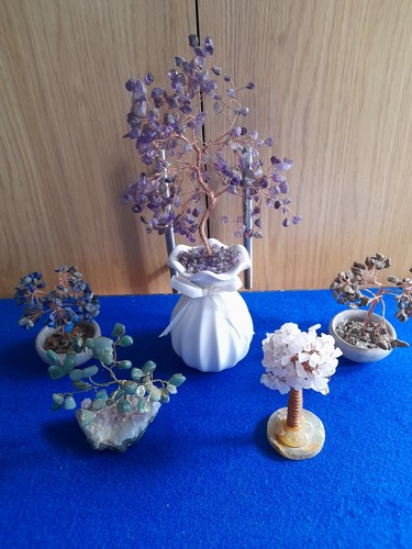 Vintage gemstone trees - gemstone, set