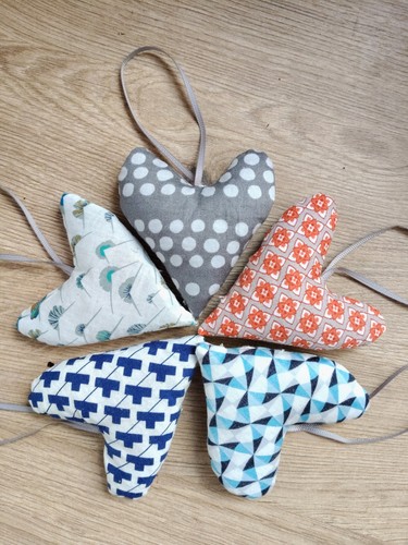 Lavender heart shape hanging - shape,