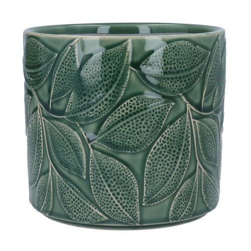 Green plant pot dark - x1,