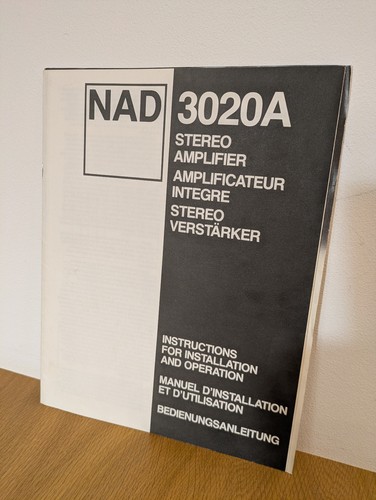 Nad 3020a stereo amplifier - nad,