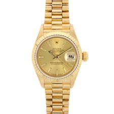 Rolex Oyster Perpetual Datejust Ladies 18ct Yellow Gold Watch 69178