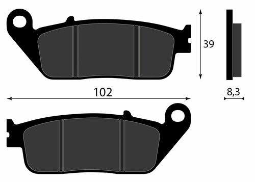 Front brake pads t2020537 - front,