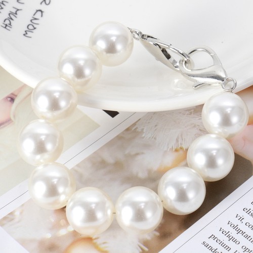 20cm imitation pearls handbag - pearls,