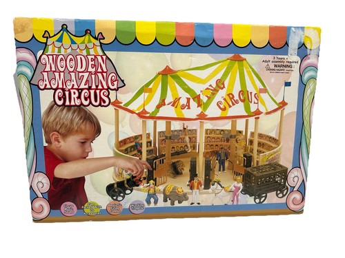 Wooden amazing circus set big - wooden,