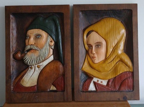 Vintage wooden carved - vintage,