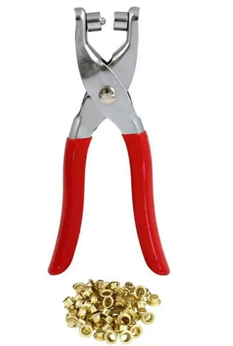 Eyelet fabric punch - fabric, pliers