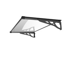 Schartec Aluminium Door Canopy MAX black Awning Front Outdoor Roof Rain Cover