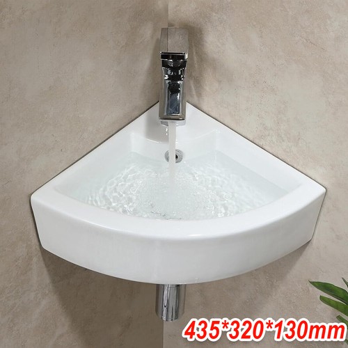 New corner sink basin - sink, white