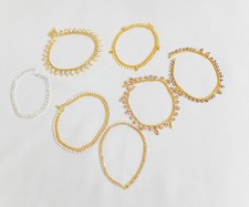 Diamante Anklet Payal Ankle Chain Gold Or Silver Colour Different Styles