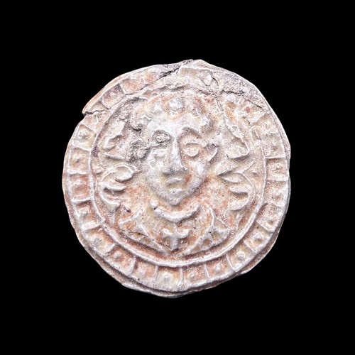 Medallion shard bellarmine jug