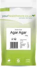 Yourhealthstore Agar Agar 100g, Premium Quality, 900 Strength Powder, Vegan