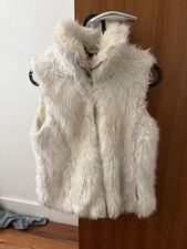 Fur Gilet Zip Up Jacket Size
