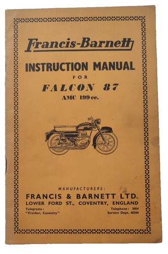Francis barnett falcon - francis, 87