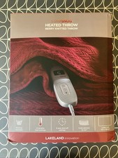 Lakeland StaySnug Berry Knitted Electric Heated Throw Blanket