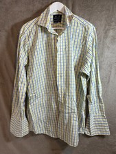 Stephens Brothers Two‐Fold Cotton Men’s Dress Shirt – Made in Ireland – 17 R