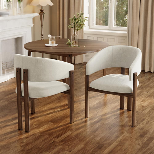 Cream dining chairs sale - 2,