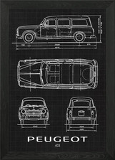 Peugeot 403 Framed Wall Art