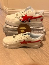 bapesta low size Uk9 white